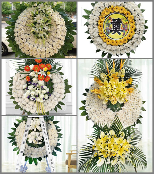 山东青岛莱西市梅花山街道花圈速递